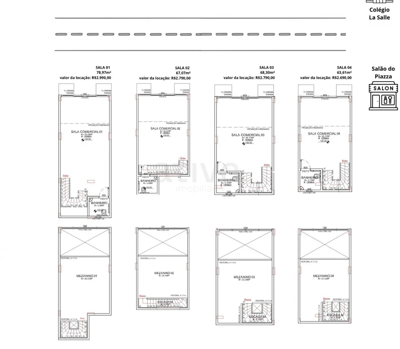 Alugar Comercial / Sala Comercial em Condomínio em Toledo R$ 2.790,00 - Foto 1