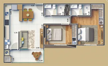 imagem 2 - Apartamento - Padrão imagem 2 - Apartamento - Padrão