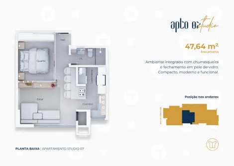imagem 3 - Apartamento/Studio Mobiliado (Marcenaria) imagem 3 - Apartamento/Studio Mobiliado (Marcenaria)