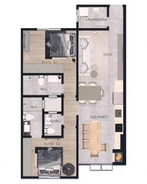 imagem 3 - Apartamento - Padrão imagem 3 - Apartamento - Padrão