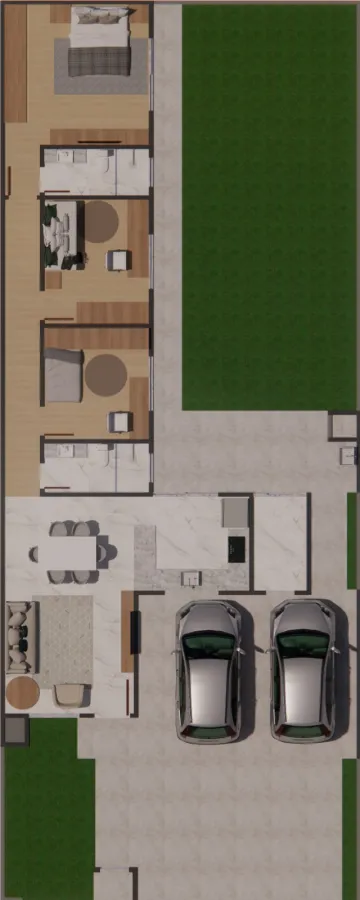 imagem 2 - Casa Padrão sozinha no terreno no Coopagro imagem 2 - Casa Padrão sozinha no terreno no Coopagro