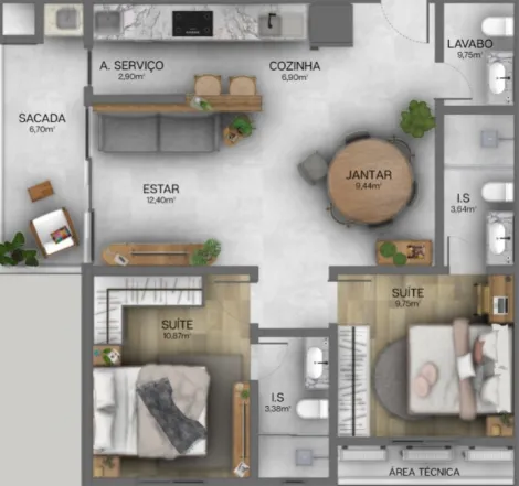 imagem 5 - Apartamento - Padrão imagem 5 - Apartamento - Padrão